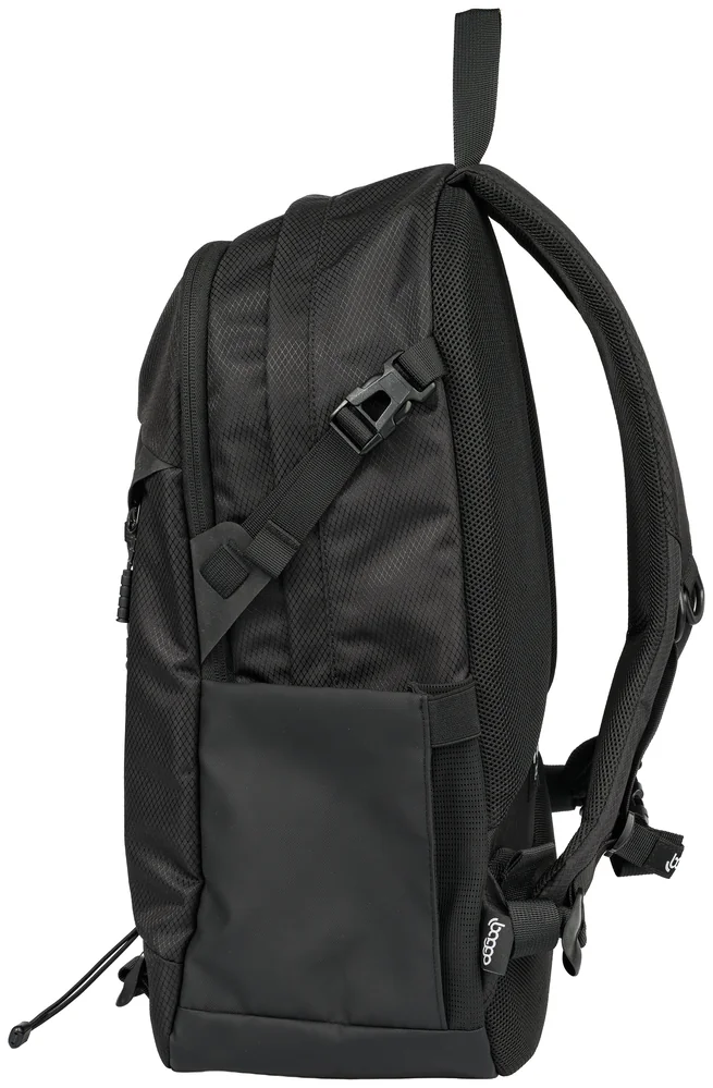 Černý městský batoh Baggo Flex Heartbeat Black