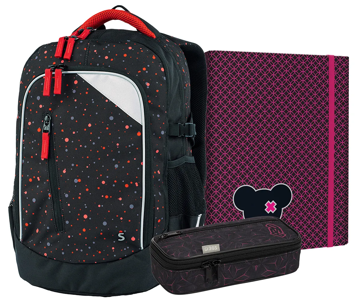 Školní set třídílný Midi Dotty