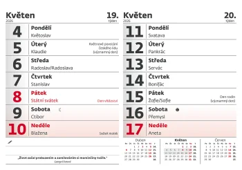 14denní kalendář s citáty