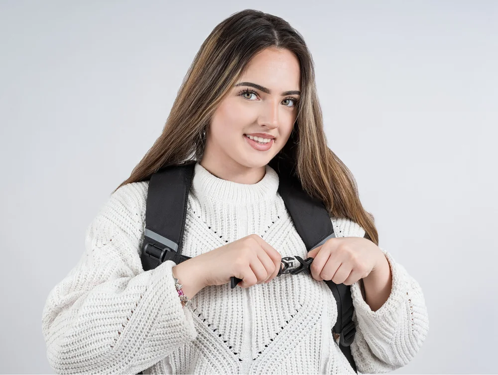 Černý batoh Baggo Brisk Bubag Black-VZOR-LIDA
