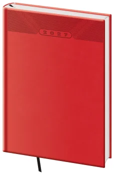Týždenný diár A5 Print Classic červený