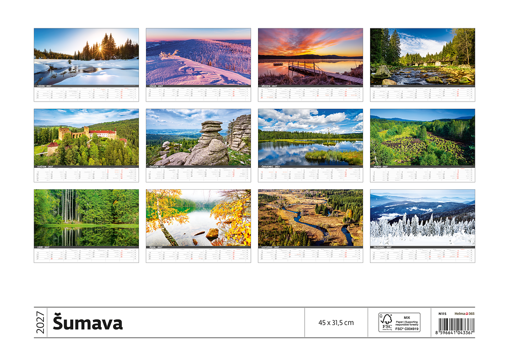 Kalendář Šumava