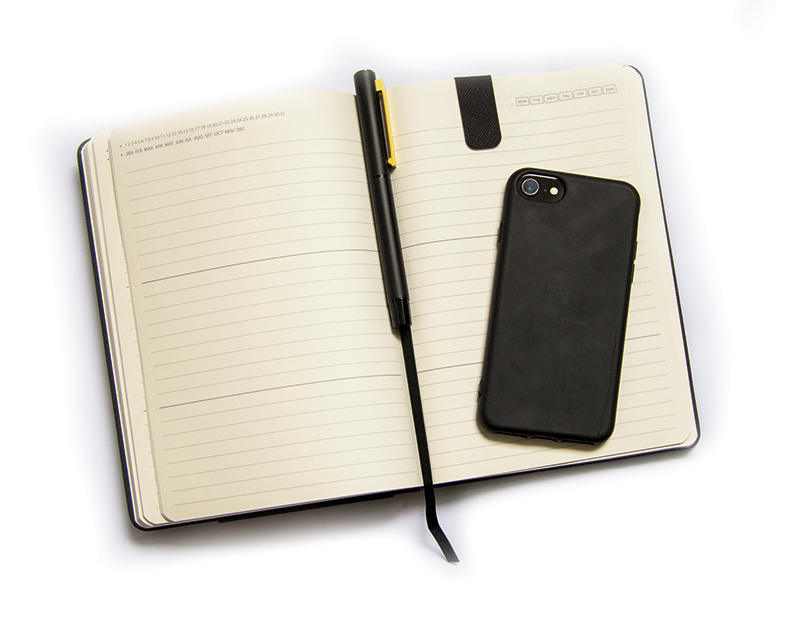 Luxusná sada zápisníkov A5 (L) Obsidian Black