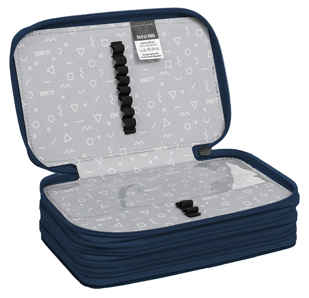 Školní penál třípatrový Unimonster