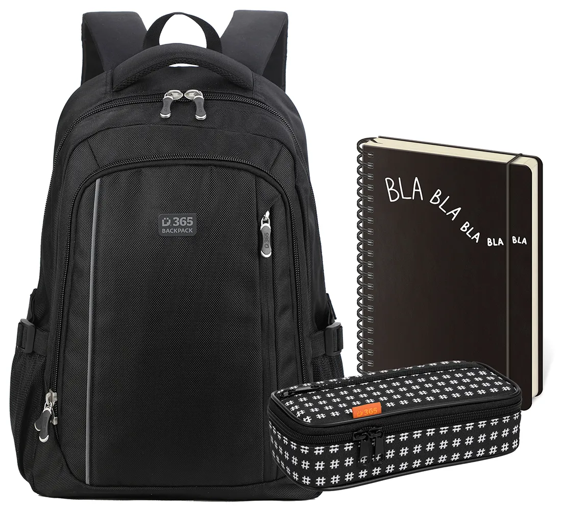 Studentský set Groovy Black třídílný