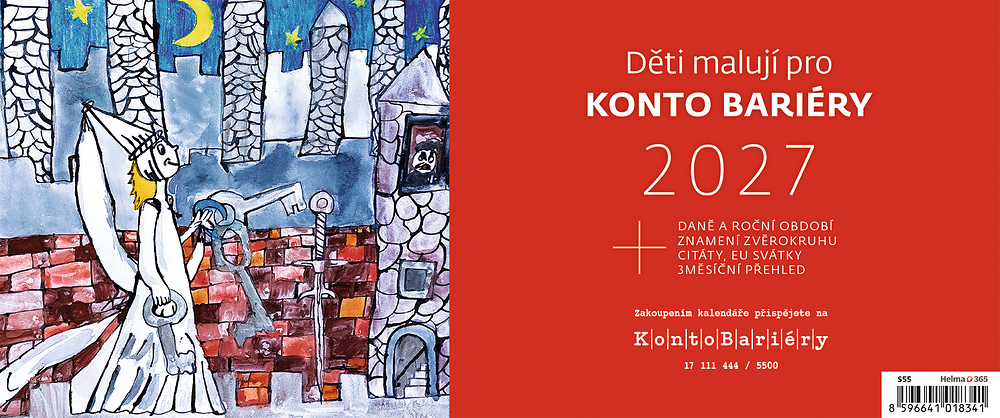 Kalendář Děti malují pro Konto Bariéry