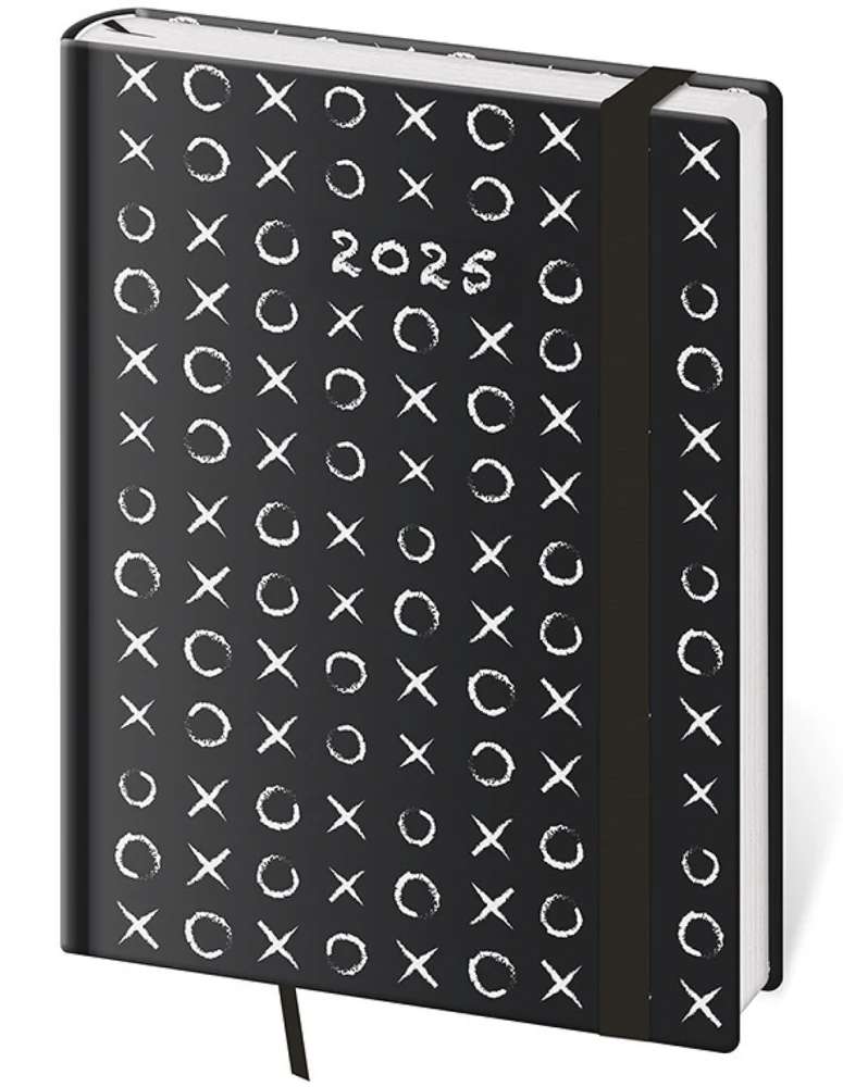 Týdenní diář B6 Vario Tic-Tac-Toe s gumičkou
