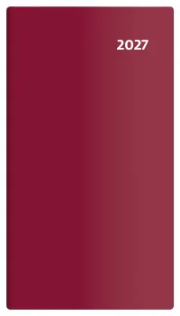 Dvojtýždňový diár Torino bordó