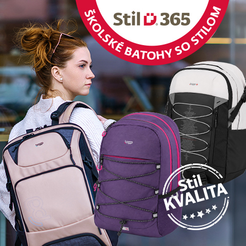 Školské batohy Stil pre starších školákov a študentov