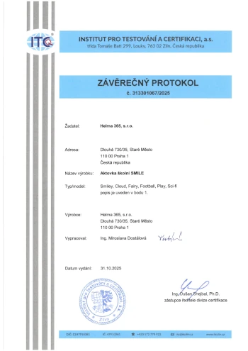 certifikát kvality ITC pro aktovky Stil
